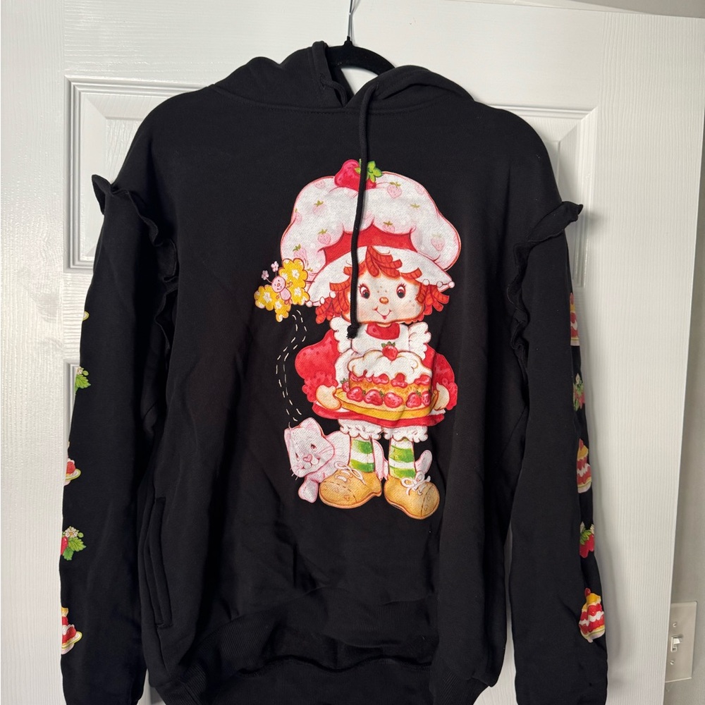 Black Strawberry Shortcake Hoodie